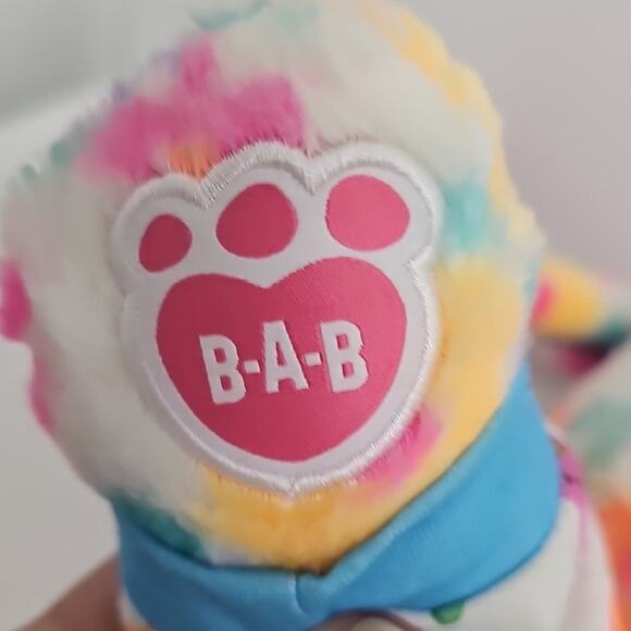 Build-a-Bear 2022 Floral Plush Bunny Original BAB Bunny Peeps Pajamas 16" - Picture 6 of 12